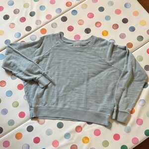 J. Crew Soft Blue Crew Neck Sweater Vintage Fleece